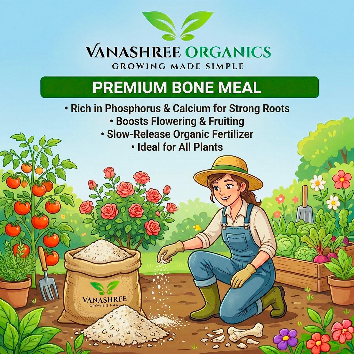 Bone Meal for Soil Conditioning(500 Grams)