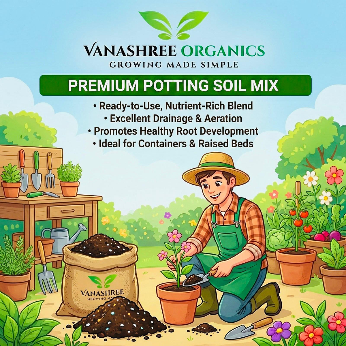Potting Soil Mix for Healthy Growth