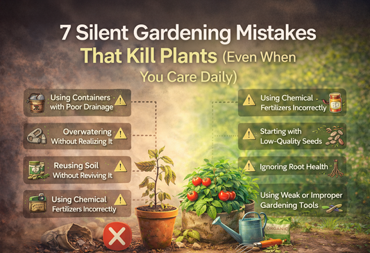 7 Silent Gardening Mistakes That Kill Plants (Even When You Care Daily) - Vanashree Organics