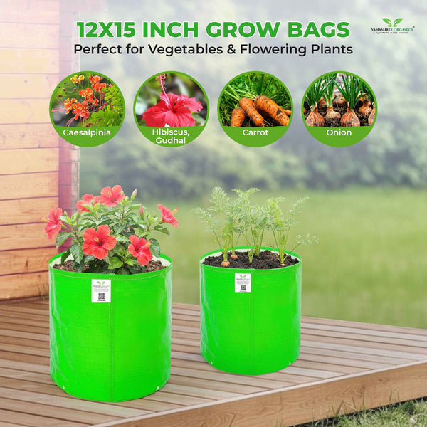 Grow Bag 12x15 Inch for Home Gardening - Vanashree Organics