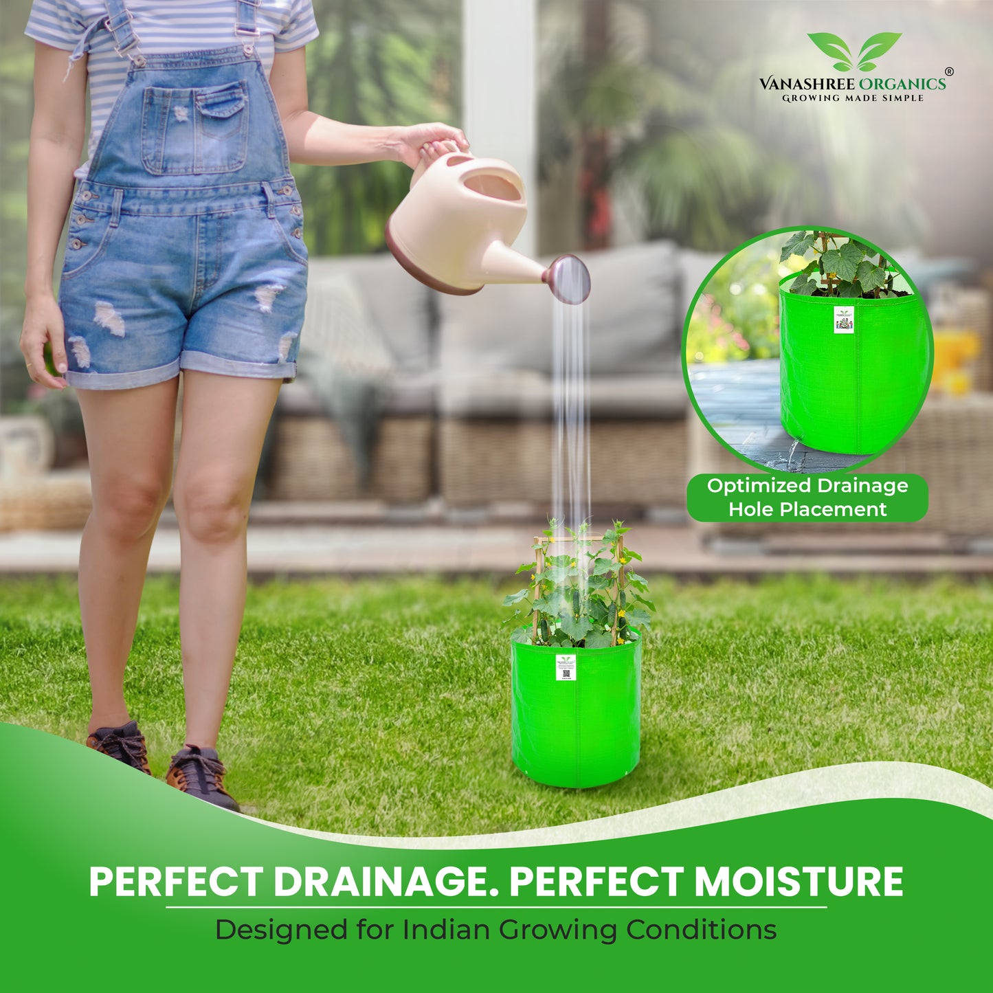 Grow Bag 12x15 Inch for Home Gardening