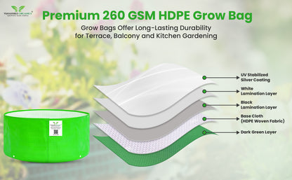 Grow Bag 12x6 Inch for Herbs & Greens