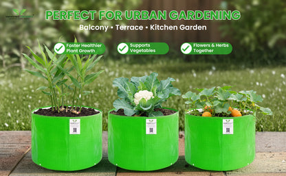 Grow Bag 15x12 Inch for Home Gardening