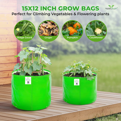 Grow Bag 15x12 Inch for Home Gardening