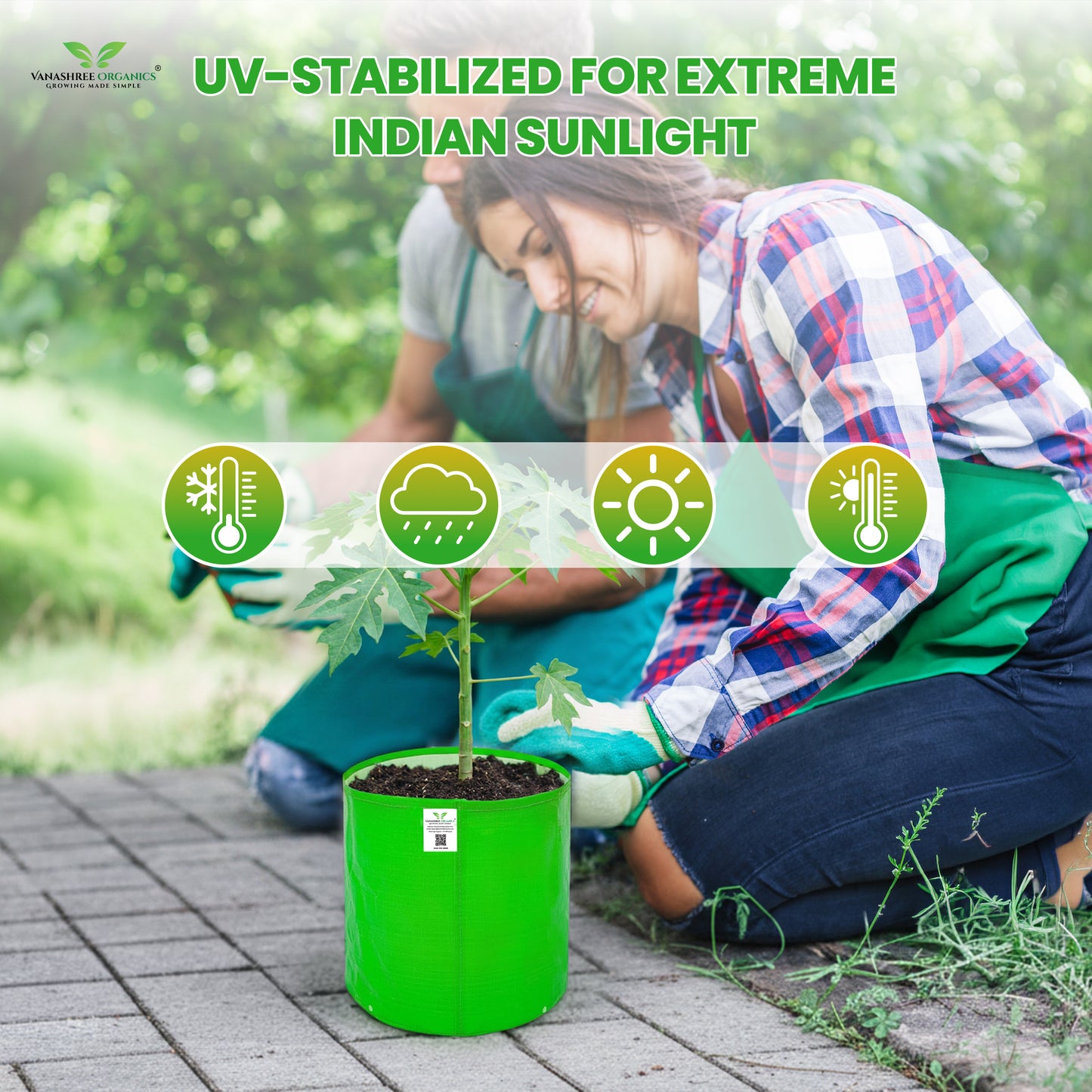 Grow Bag 15x18 Inch for Home Gardening