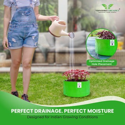 Grow Bag 15x9 Inch for Home Gardening