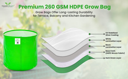 Grow Bag 15x15 Inch for Home Gardening
