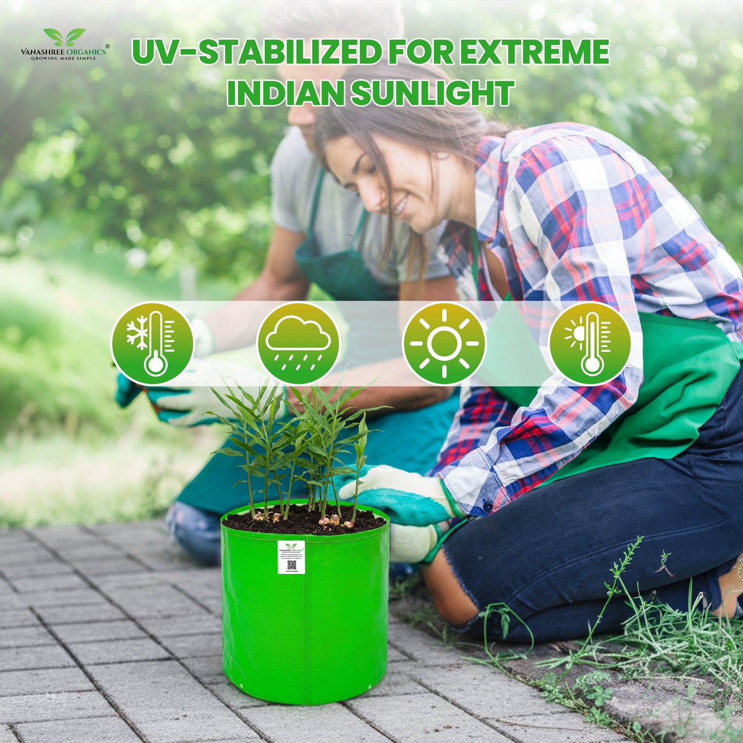 Grow Bag 15x15 Inch for Home Gardening