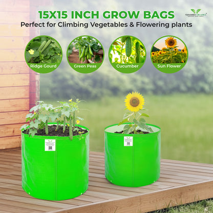 Grow Bag 15x15 Inch for Home Gardening