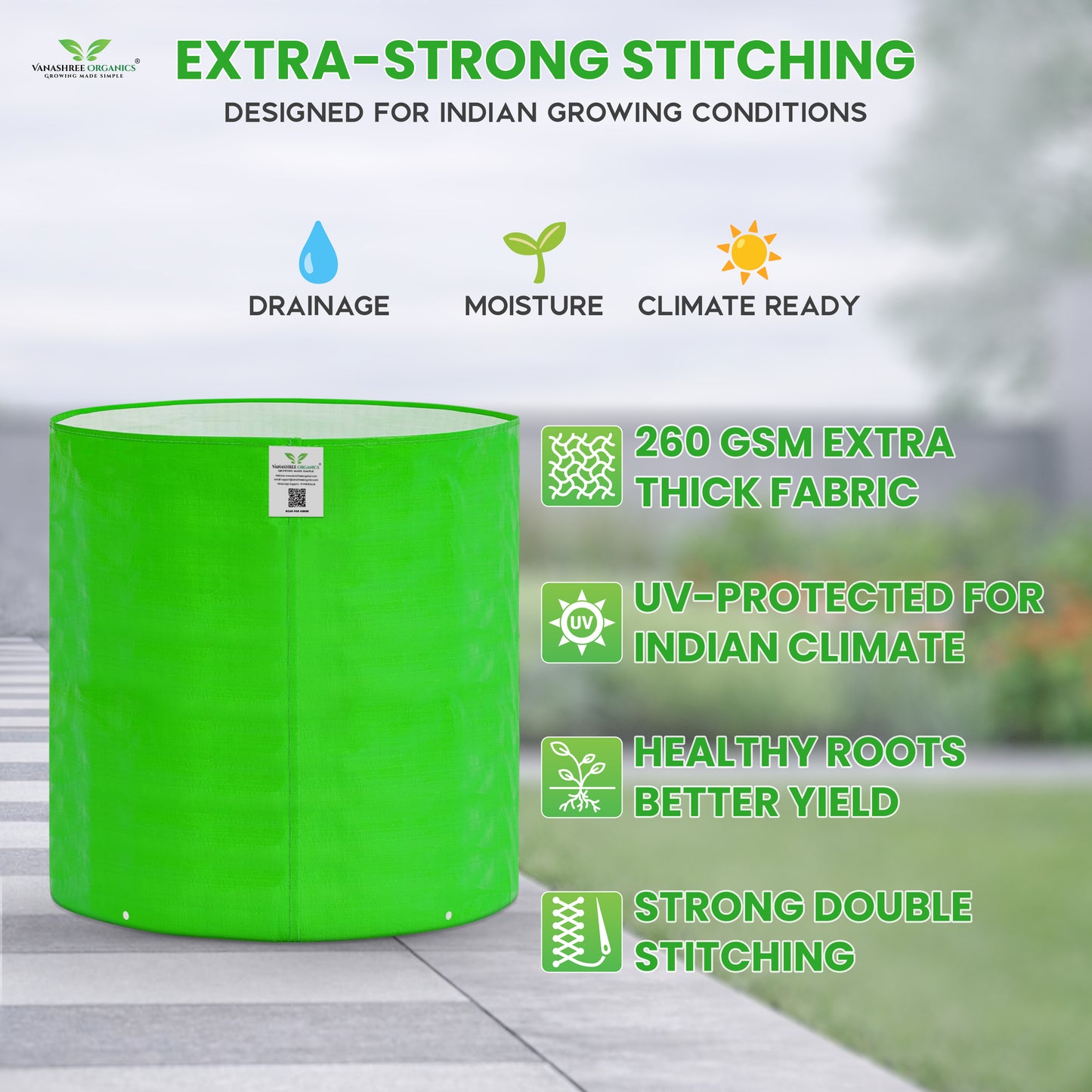Grow Bag 18x24 Inch for Home Gardening
