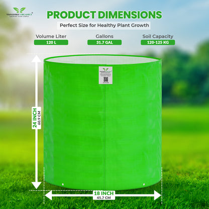 Grow Bag 18x24 Inch for Home Gardening