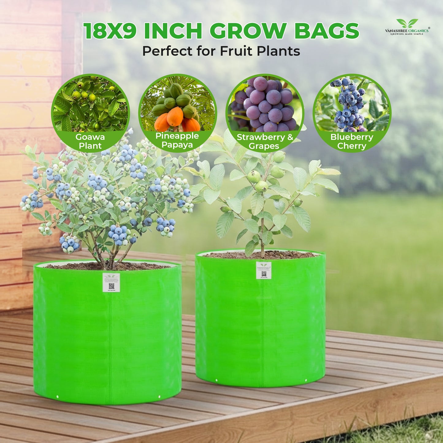 Grow Bag 18x24 Inch for Home Gardening