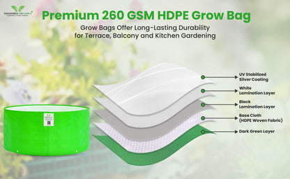Grow Bag 18x9 Inch for Home Gardening