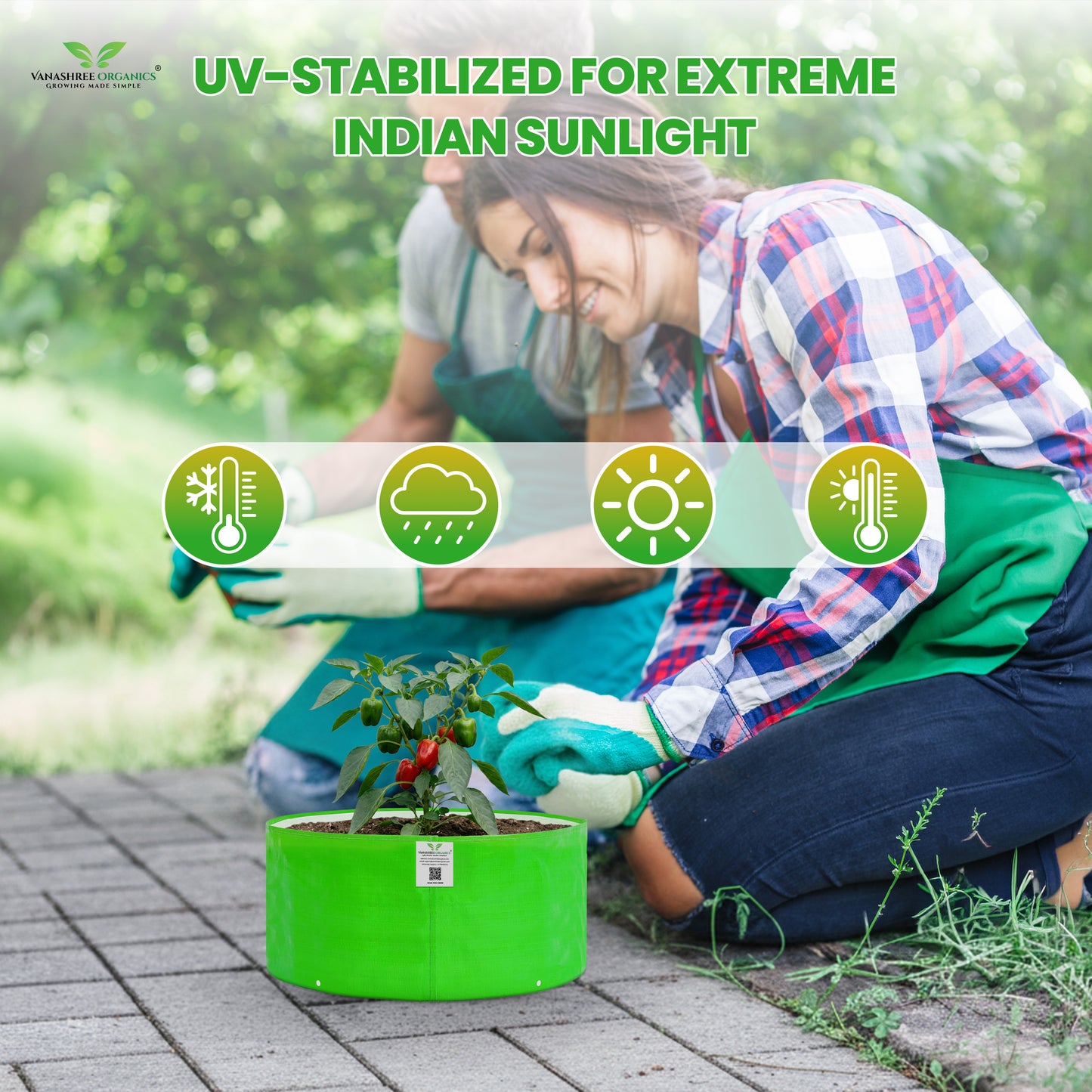 Grow Bag 18x9 Inch for Home Gardening