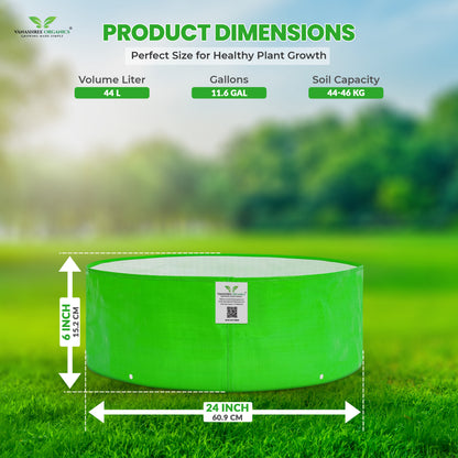 Grow Bag 24x6 Inch for Herbs & Greens