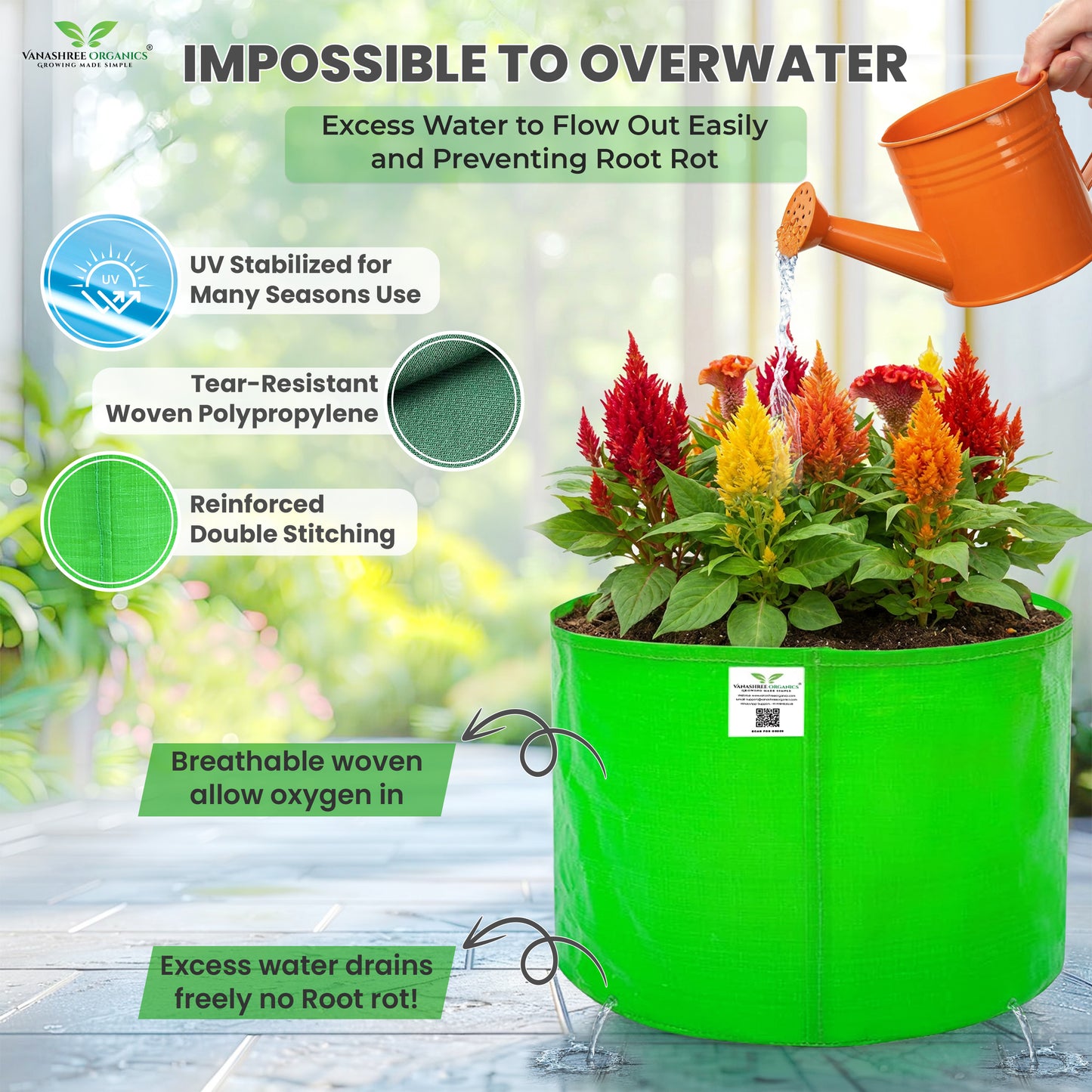 Grow Bag 24x18 Inch for Home Gardening