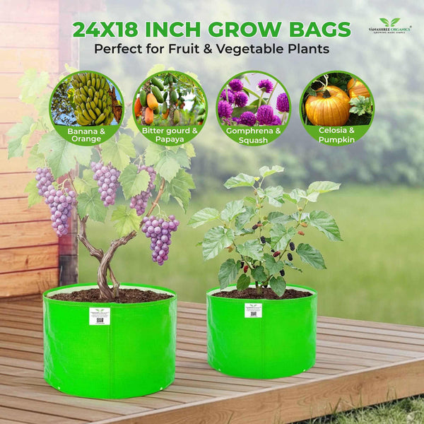 Grow Bag 24x18 Inch for Home Gardening - Vanashree Organics