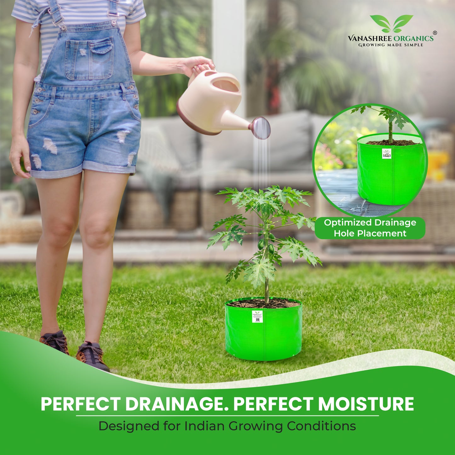 Grow Bag 24x18 Inch for Home Gardening