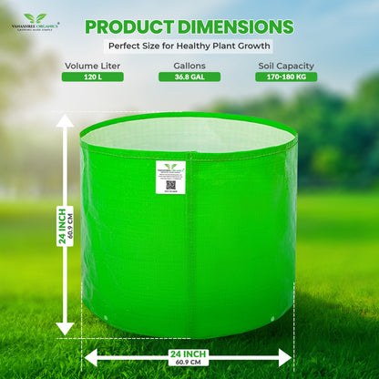 Grow Bag 24x24 Inch for Home Gardening