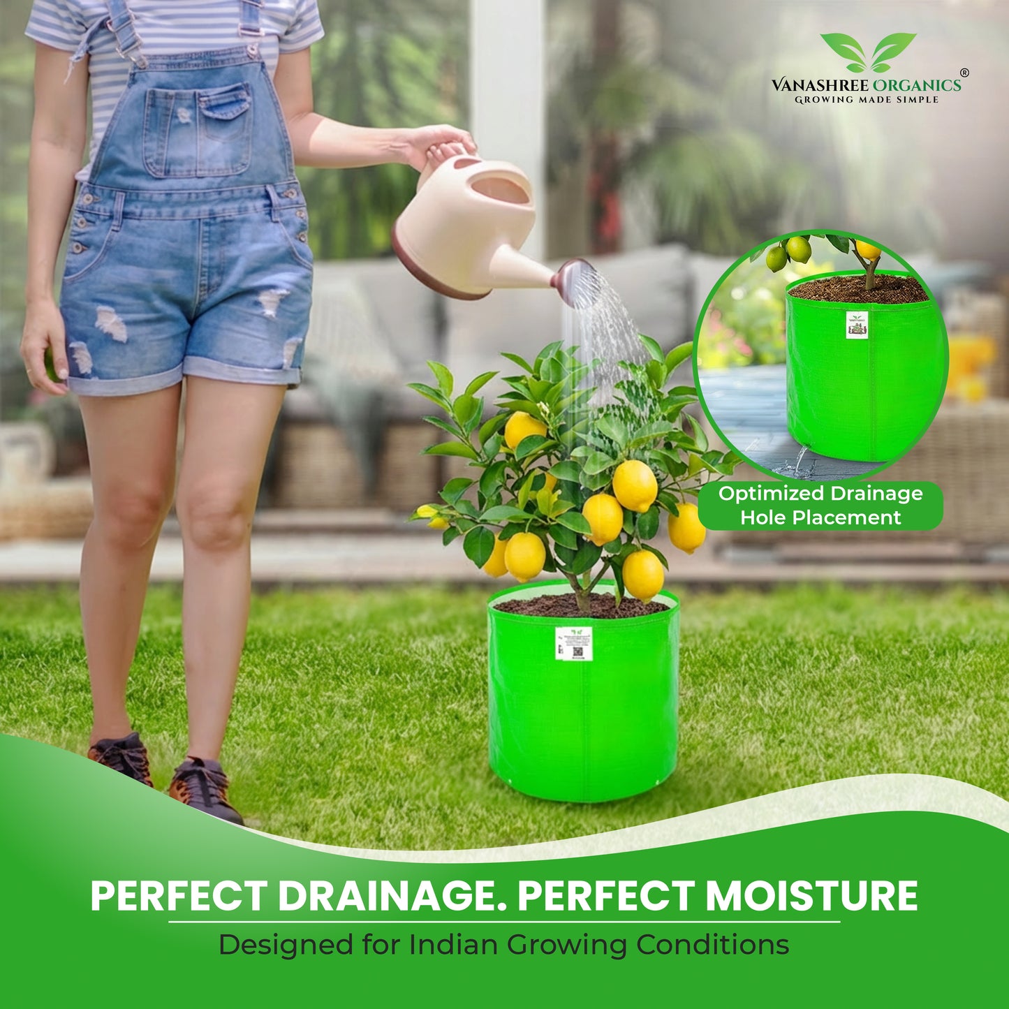 Grow Bag 24x24 Inch for Home Gardening