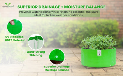 Grow Bag 24x9 Inch for Home Gardening