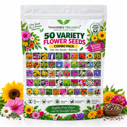 50 Variety Flower Seed Combo Pack