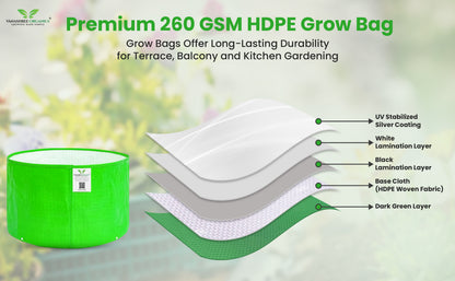 Grow Bag 9x6 Inch for Herbs & Greens