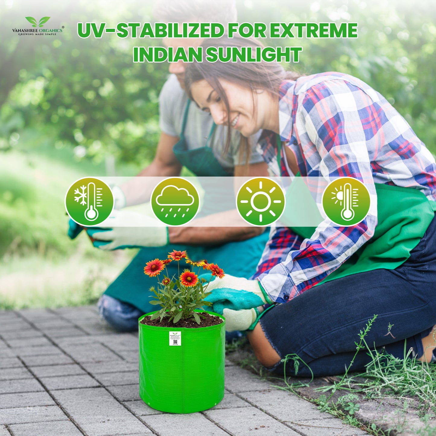 Grow Bag 9x9 Inch for Home Gardening