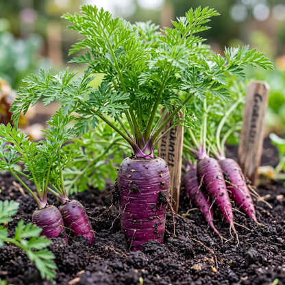 Carrot Purple Seeds – Nutrient-Rich Variety | High Germination for Home Gardening - Vanashree Organics