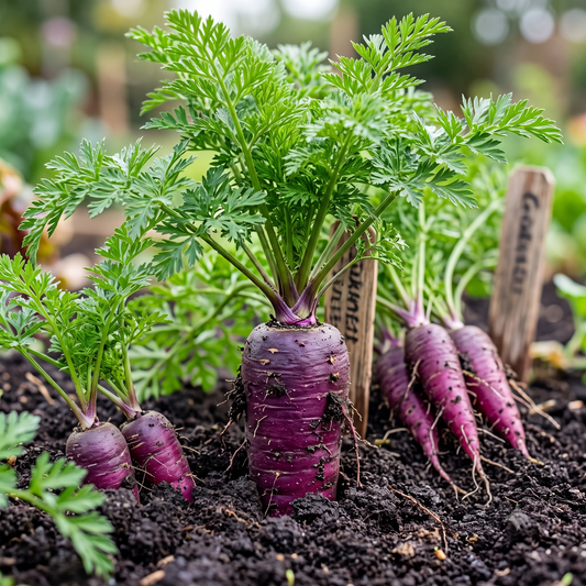 Carrot Purple Seeds – Nutrient-Rich Variety | High Germination for Home Gardening - Vanashree Organics