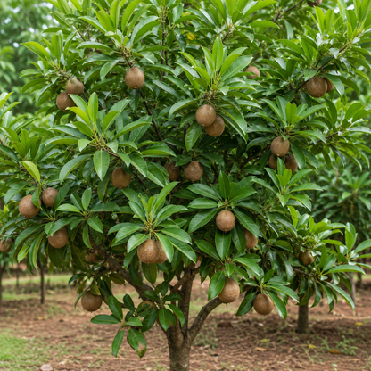 Chikoo Seeds – Desi Sapota Variety | Sapodilla Fruit Tree Seeds for Home Gardening - Vanashree Organics