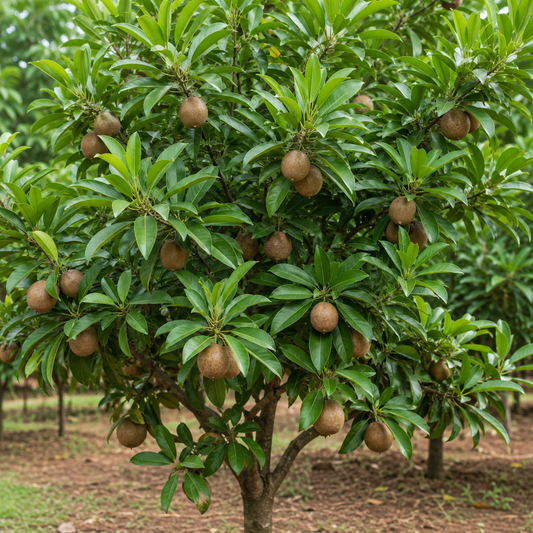 Chikoo Seeds – Desi Sapota Variety | Sapodilla Fruit Tree Seeds for Home Gardening - Vanashree Organics