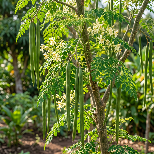 Drumstick Seeds – Desi Munagakaya Variety | Moringa/Sahjan/Murungai | High Germination for Home Gardening - Vanashree Organics