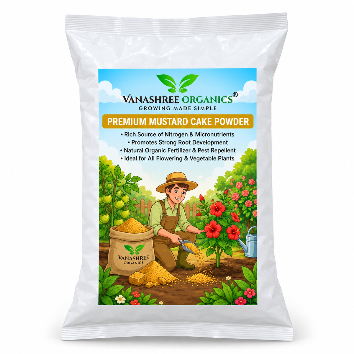 Mustard Cake for Soil Enrichment(1 Kg)