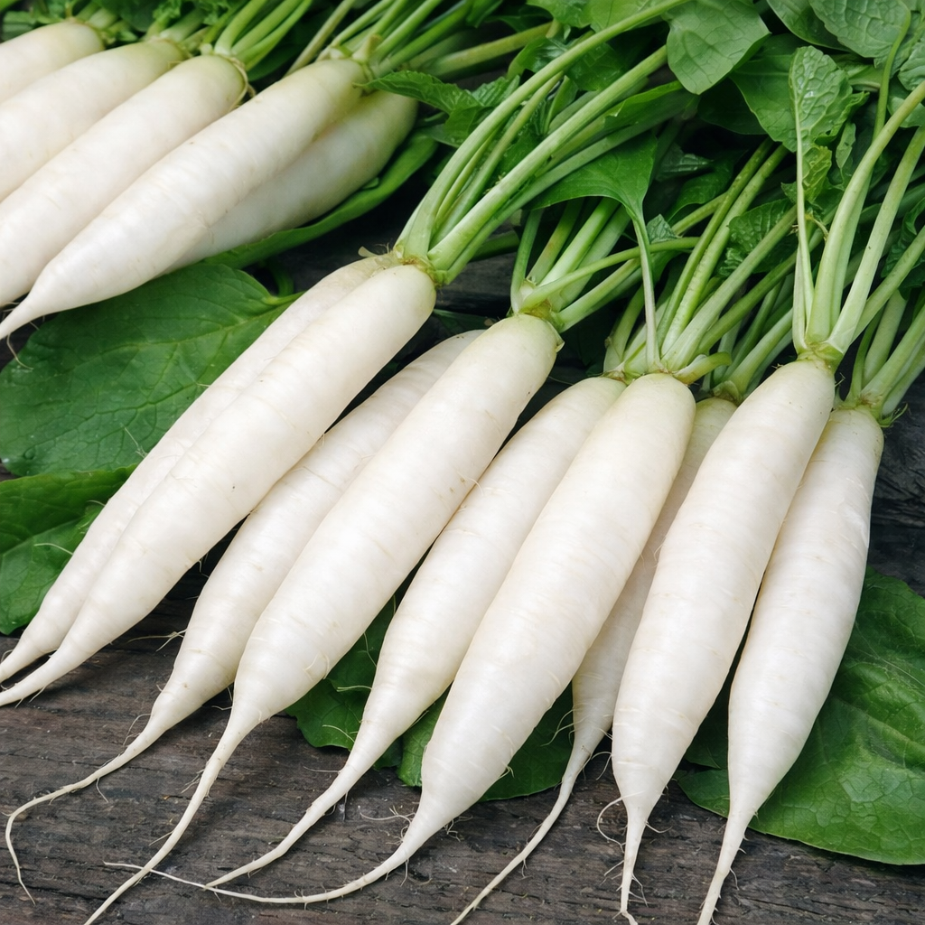 Radish Seeds – Desi Mullangi Variety | Mooli | High Germination for Home Gardening - Vanashree Organics