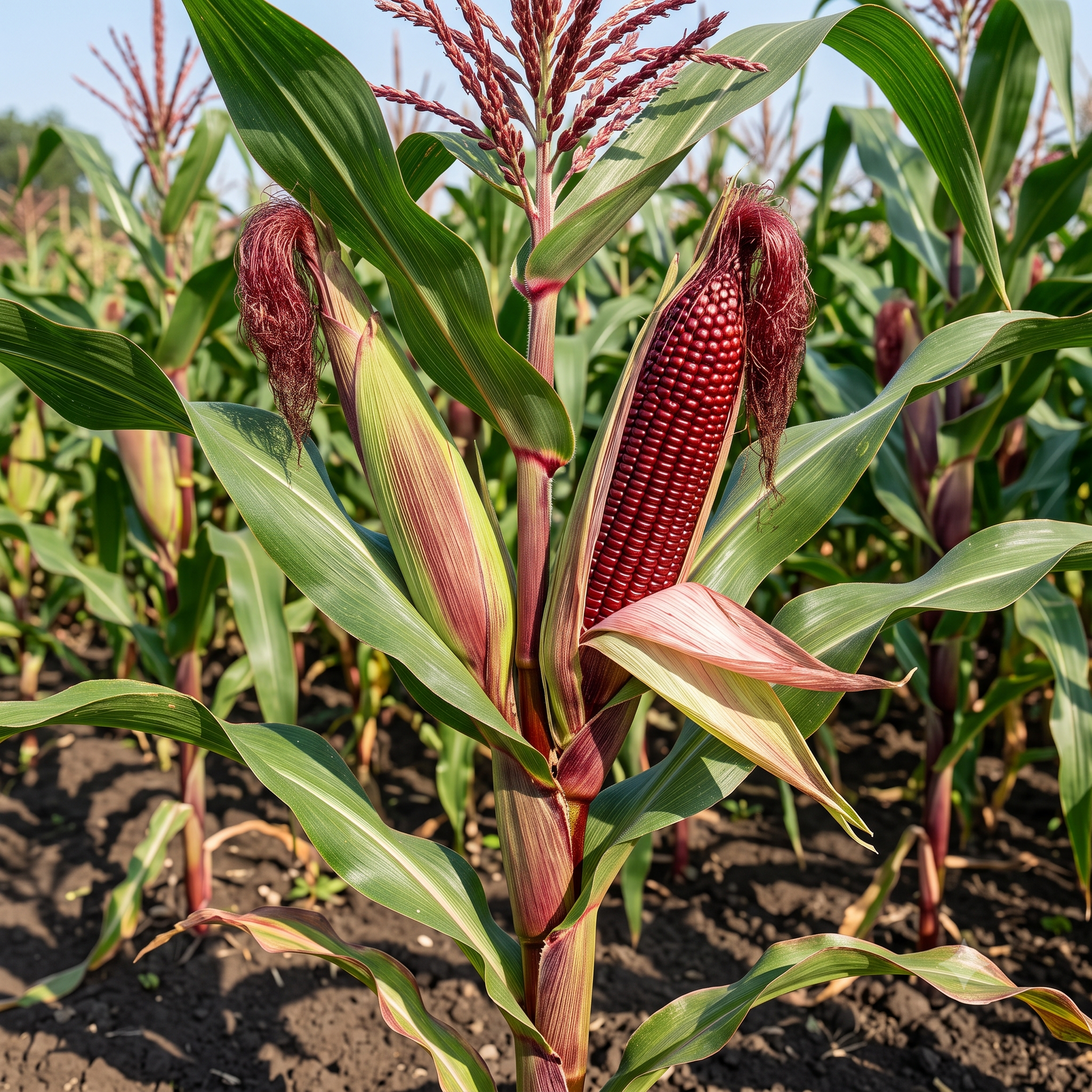 Corn Red Seeds – Desi Erra Mokkajonna Variety | Makka/Cholam | High Germination for Home Gardening - Vanashree Organics