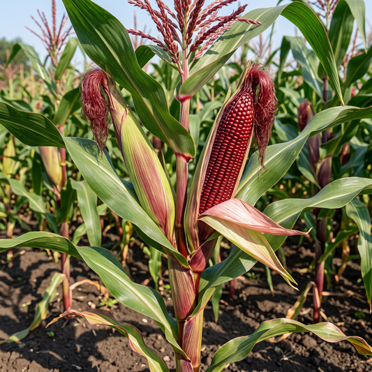Corn Red Seeds – Desi Erra Mokkajonna Variety | Makka/Cholam | High Germination for Home Gardening - Vanashree Organics