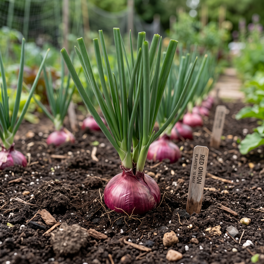 Onion Red Seeds – Desi Erra Ullipaya Variety | Pyaz/Vengayam | High Germination for Home Gardening - Vanashree Organics