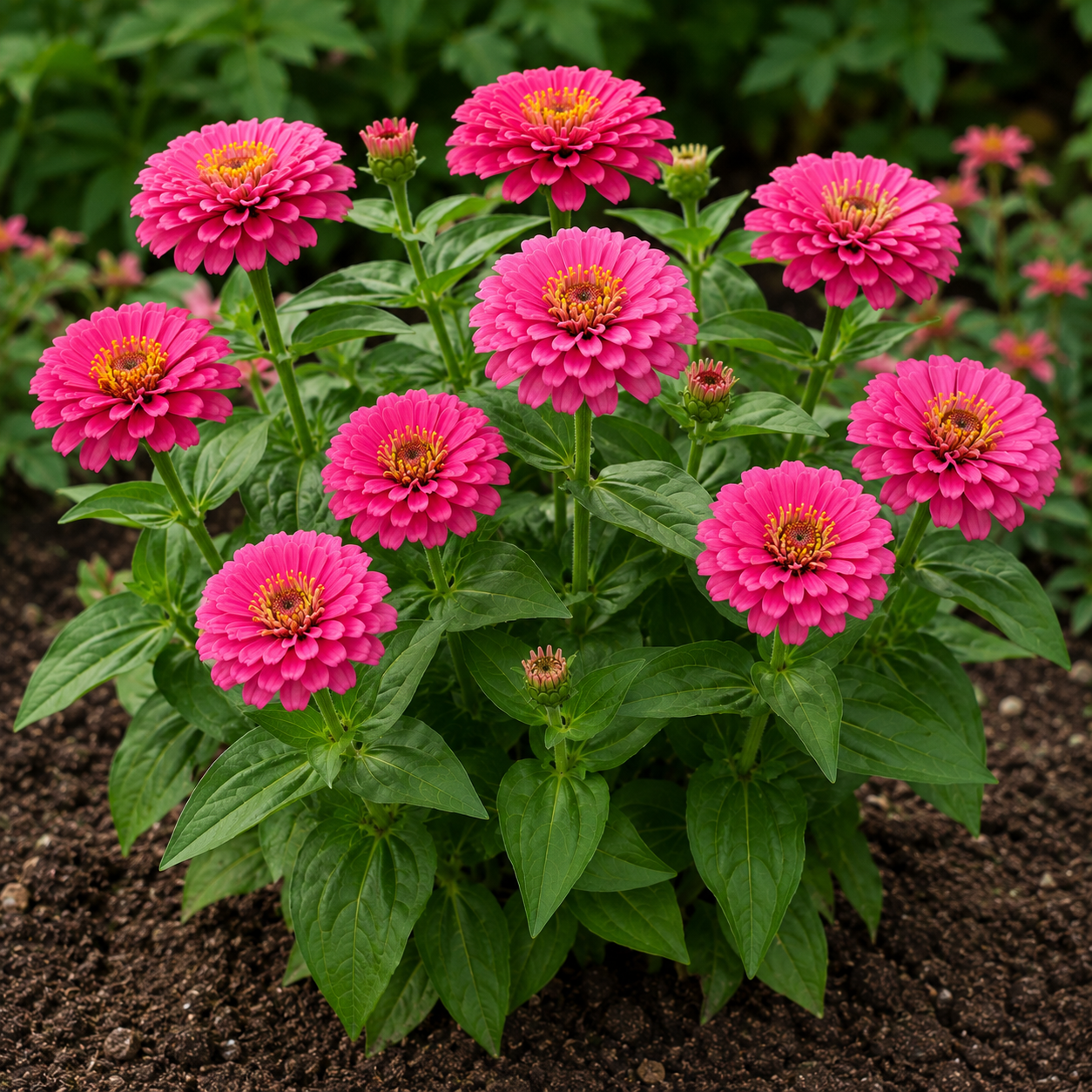Zinnia Pink Seeds – Vibrant Flowering Variety | High Germination for Home Gardening - Vanashree Organics