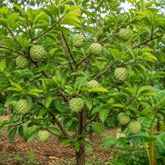 Custard Apple Seeds – Desi Seethaphalam Variety | Sitaphal/Sharifa | Fruit Tree Seeds for Home Gardening - Vanashree Organics