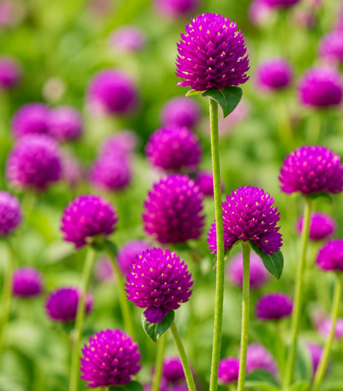 Gomphrena Pink Seeds for Home Sowing
