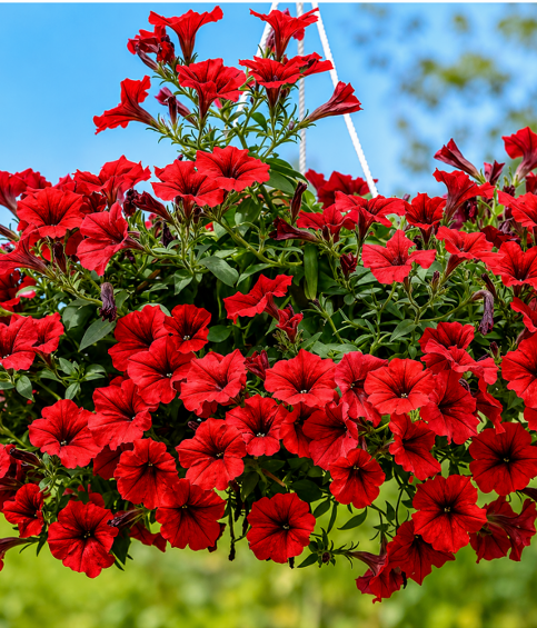 Petunia Red (Erra Petunia) Seeds for Home Sowing