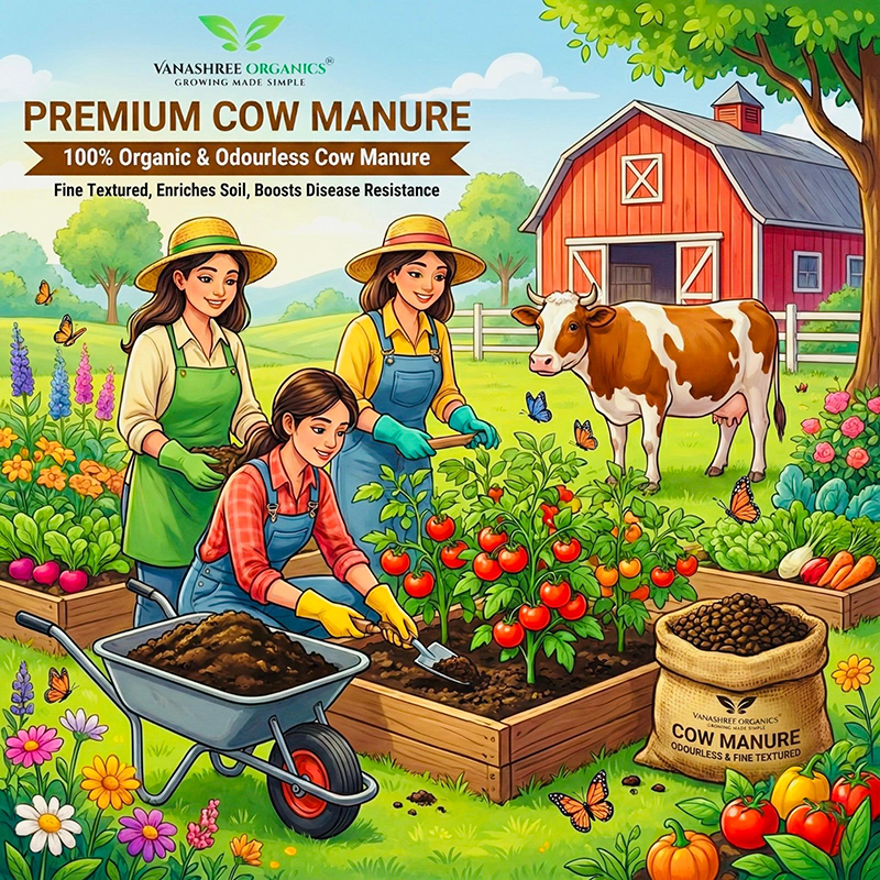 Cow Dung Manure for Soil Enrichment