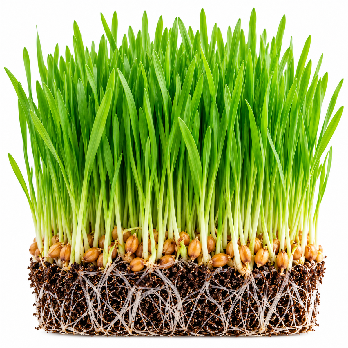 Wheatgrass microgreens tray grown at home from Vanashree Organics microgreen seeds